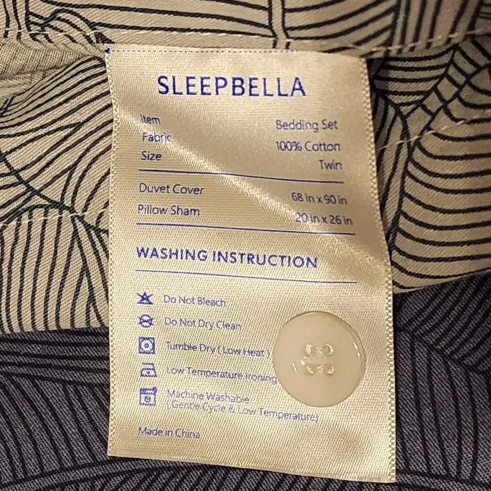 100% Cotton 2 Piece Duvet Cover Set Twin Size 68